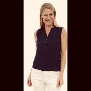 🌟 V-Neck Chiffon Sleeveless Blouse